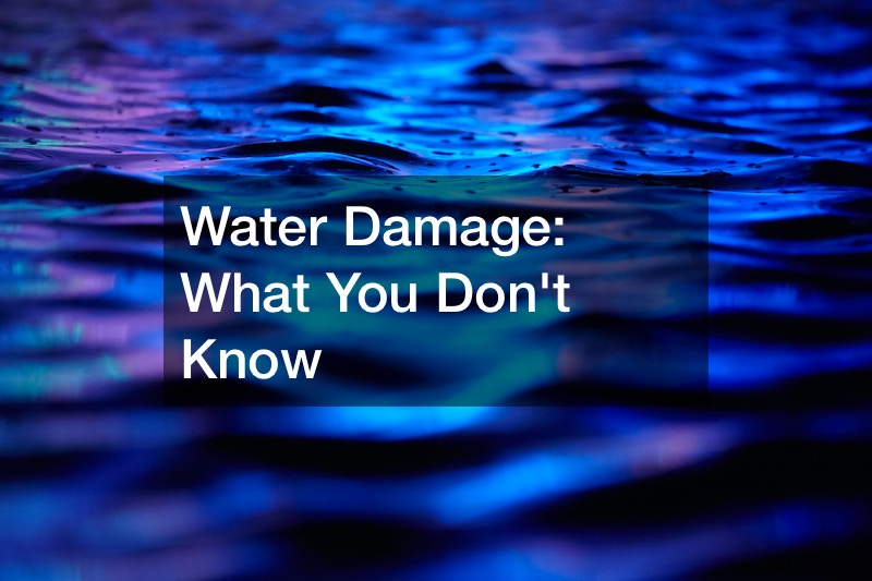 what you don't know about water damage cleanup service