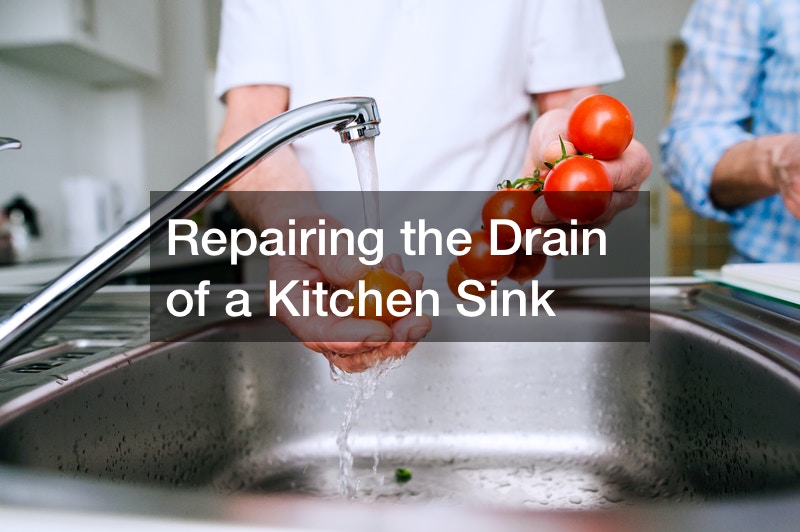 repairing kitchen sink drain