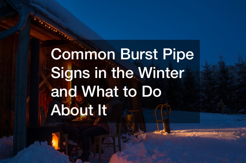 burst pipe signs